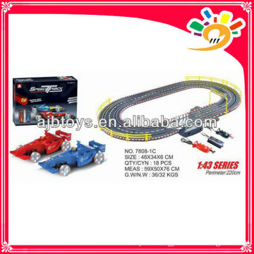 1 43 F1 electric toy race track by hand 220cm long track toy car with hand generator